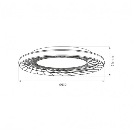 ML0523 Plafon NEST 38W LED śr. 51cm Milagro