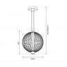ML0527 Lampa wisząca KYOTO 39W LED śr. 54cm Milagro
