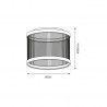 ML0528 Lampa sufitowa Guarda 43W LED śr. 51cm Milagro