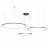 ML0846 Lampa wisząca Saturno Black 100W LED Milagro