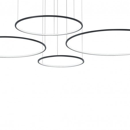 ML0848 Lampa wisząca Saturno Black 120W LED Milagro