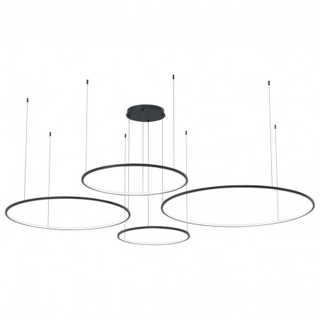 ML0848 Lampa wisząca Saturno Black 120W LED Milagro