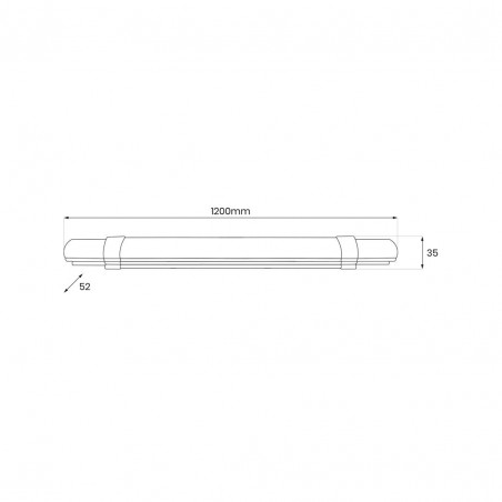EK0851 Listwa Led Batten 36W 120cm 3850lm 4000K IP65 Milagro