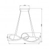 ML8116 Lampa wisząca Marco Black 42W LED Milagro