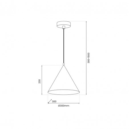 MLP0871 Lampa wisząca Bosco 1xE27 Milagro