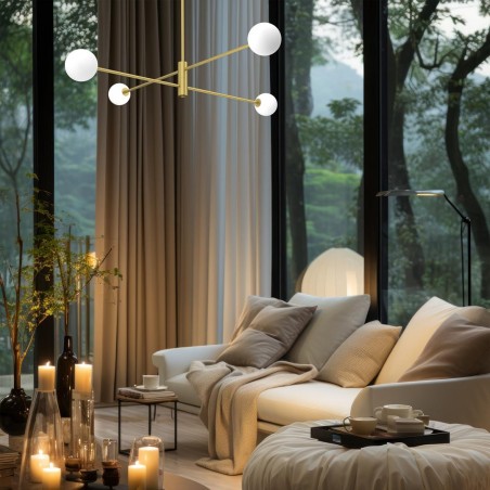 MLP8573 Lampa sufitowa DORI GOLD 4xG9 Milagro