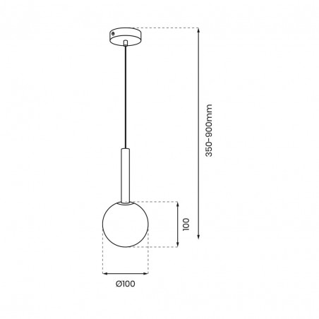 MLP0970 Lampa wisząca PLAY BLACK 1xG9 Milagro
