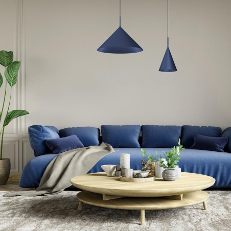 MLP0956 Lampa wisząca CAPITAL NAVY BLUE Ø46cm 1xGX53 Milagro