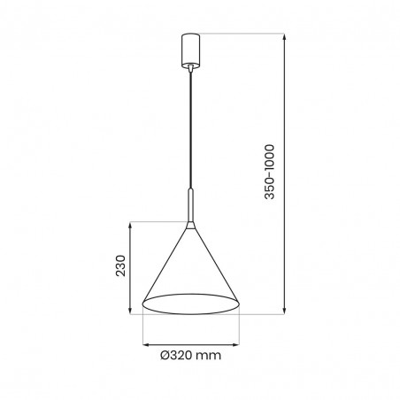 MLP0957 Lampa wisząca CAPITAL GOLD Ø32cm 1xGX53 Milagro