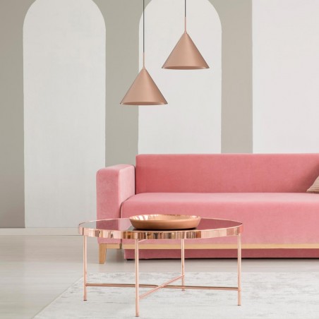 MLP0960 Lampa wisząca CAPITAL ROSE GOLD Ø32cm 1xGX53 Milagro