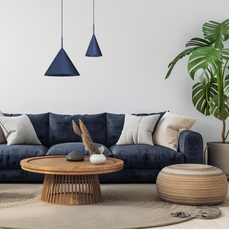 MLP0962 Lampa wisząca CAPITAL NAVY BLUE Ø32cm 1xGX53 Milagro