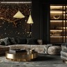 MLP0963 Lampa wisząca CAPITAL GOLD Ø17cm 1xGX53 Milagro