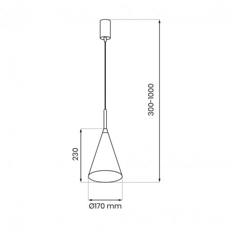 MLP0963 Lampa wisząca CAPITAL GOLD Ø17cm 1xGX53 Milagro
