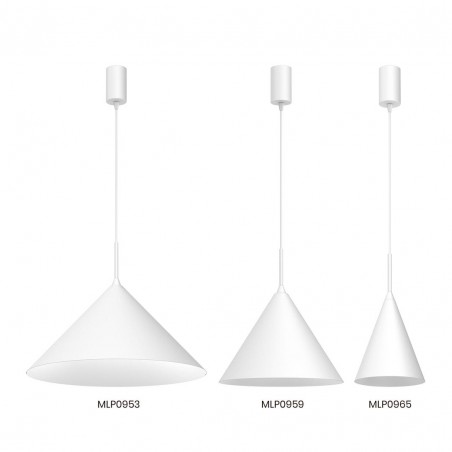 MLP0965 Lampa wisząca CAPITAL WHITE Ø17cm 1xGX53 Milagro