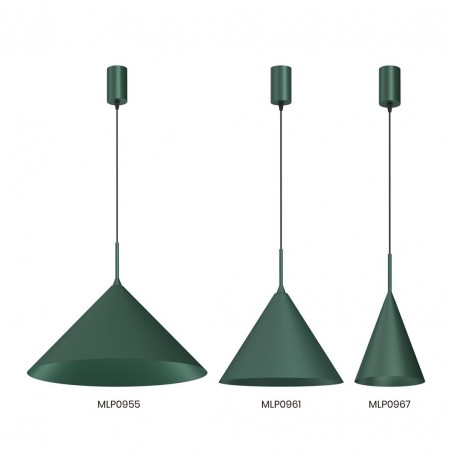 MLP0967 Lampa wisząca CAPITAL GREEN Ø17cm 1xGX53 Milagro