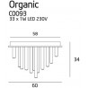 Maxlight Organic Copper C0093D Plafon Duży Maxlight