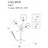 Maxlight Lollipop Black T0043 Lampa Biurkowa Czarna Maxlight