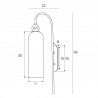 Maxlight W0332 Kinkiet Campanila Champagne Glass Maxlight
