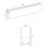 Maxlight Magnetic MT0001 Szyna Magnetyczna Głęboka Natynkowa  1m Czarna Maxlight