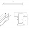 Maxlight Magnetic MT0006 Szyna Magnetyczna Podtynkowa 1m Czarna Maxlight