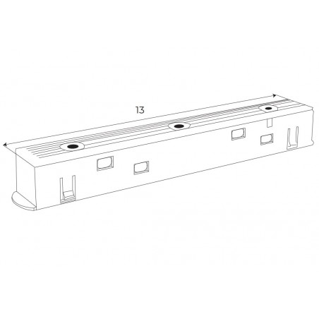 Maxlight Magnetic MA0002 Łącznik sztywny zasilania pomiędzy dwoma szynami czarny Maxlight