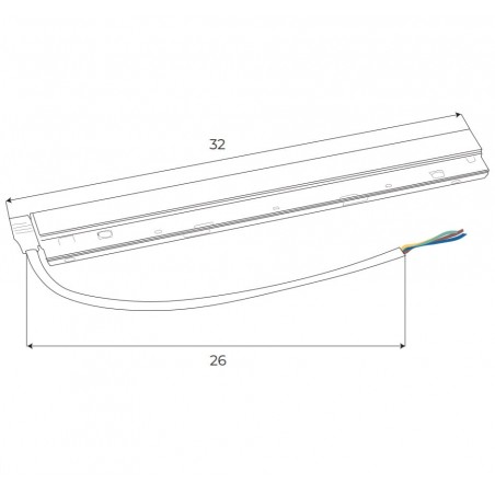 Maxlight Magnetic  MA0004 Zasilacz wewnętrzny 100W do szyn magnetycznych Maxlight