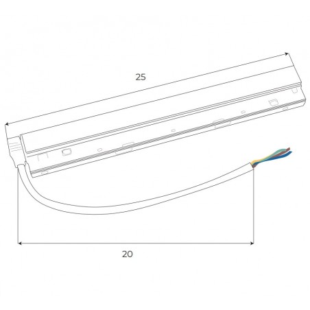 Maxlight Magnetic MA0005 Zasilacz wewnętrzny 200W do szyn magnetycznych Maxlight