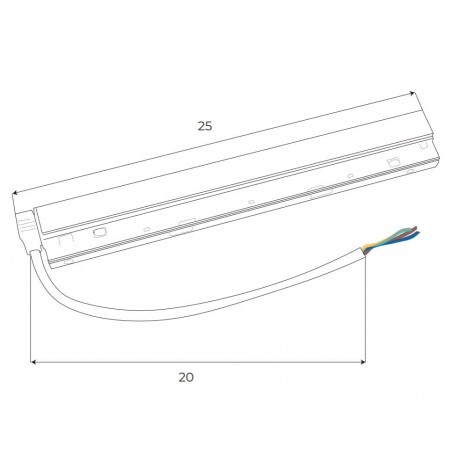 Maxlight Magnetic MA0006 Zasilacz wewnętrzny DALI 100W do szyn magnetycznych Maxlight
