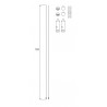 Maxlight Magnetic MA0008 Zestaw linek do powieszenia szyn natynkowych MT0001, MT0002, MT0011, MT0012 Maxlight