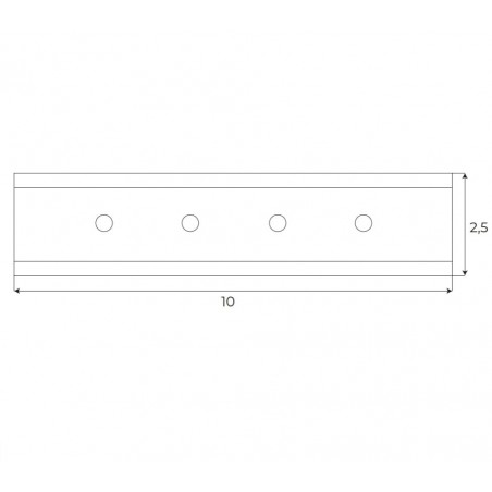 Maxlight Magnetic MA0009 Adaptor do łączenia szyna + szyna (1 sztuka) MT0001, MT0002, MT0011, MT0012 Maxlight