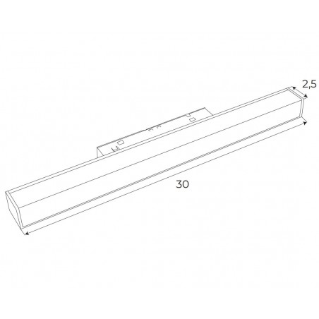 Maxlight Magnetic M0001Z Lampa Magnetyczna Liniowa System Zigbee 12W 634LM 2700/5000K Maxlight