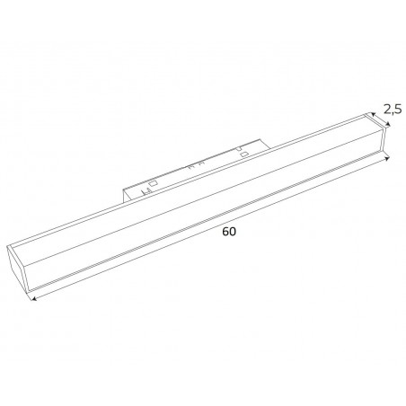 Maxlight Magnetic M0002Z Lampa Magnetyczna Liniowa System Zigbee 18W 1126LM 2700/5000K Maxlight