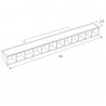 Maxlight Magnetic M0004N Lampa Magnetyczna Liniowa System On/Off 12W 666LM 3000K Maxlight