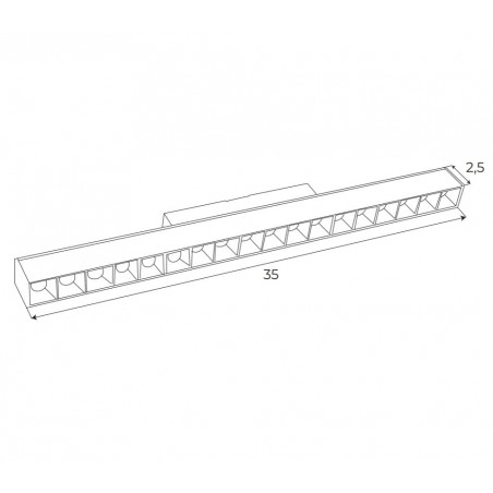 Maxlight Magnetic M0005Z Lampa Magnetyczna Liniowa System Zigbee 18W 1049LM 2700/5000K Maxlight