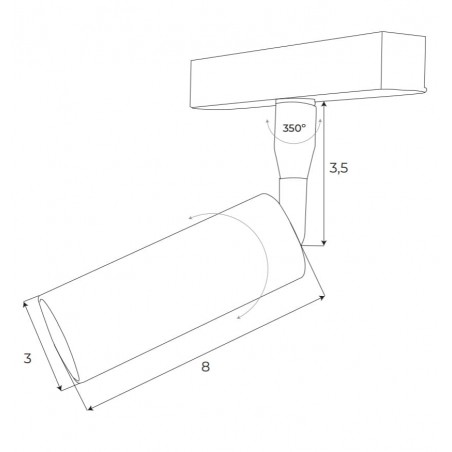 Maxlight Magnetic M0008Z Reflektor Magnetyczny System Zigbee 5W 361LM 2700/5000K Maxlight
