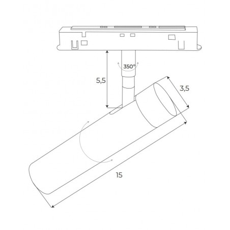 Maxlight Magnetic M0011Z Reflektor Magnetyczny System Zigbee 8W 578LM 2700/5000K Maxlight