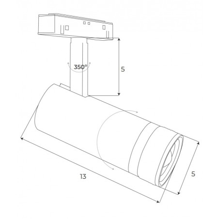 Maxlight Magnetic M0013Z Reflektor Magnetyczny  System Zigbee 12W 846LM 2700/5000K Maxlight