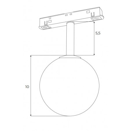 Maxlight Magnetic M0016Z Lampa  Magnetyczna System Zigbee 6W 525LM 2700/5000K Maxlight