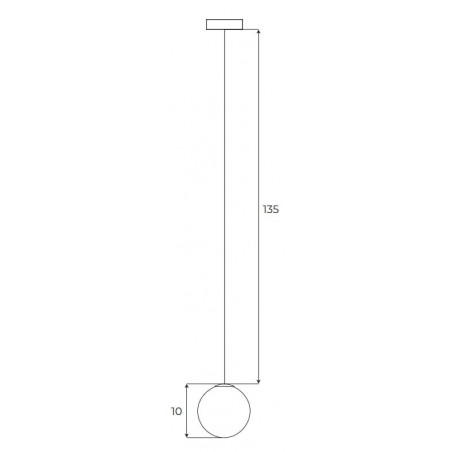 Maxlight Magnetic M0017N Lampa Wisząca  Magnetyczna System On/Off 6W 525LM 3000K Maxlight