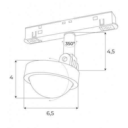 Maxlight Magnetic M0018N Reflektor Magnetyczny  System On/Off 8W 766LM 3000K Maxlight