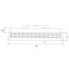 Maxlight Magnetic M0019N Lampa Liniowa Magnetyczna System On/Off 12W 741LM 3000K Maxlight