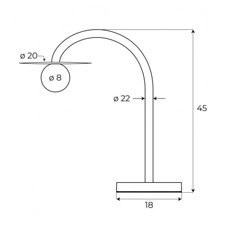 Maxlight T0054 Lampa Stołowa Enigma Złota Maxlight