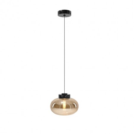 Maxlight P0516 Lampa Wisząca Moonstone Amber Glass+black Marble Maxlight