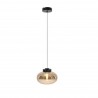 Maxlight P0516 Lampa Wisząca Moonstone Amber Glass+black Marble Maxlight