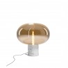 Maxlight T0056 Lampa Stołowa Moonstone Amber Glass + White Marble Maxlight