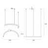 Maxlight P0572D Lampa Wisząca Lotus 33W Brushed Bronze Maxlight