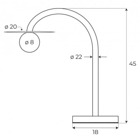 Maxlight T0060 Lampa Stołowa Enigma Czerwona Maxlight