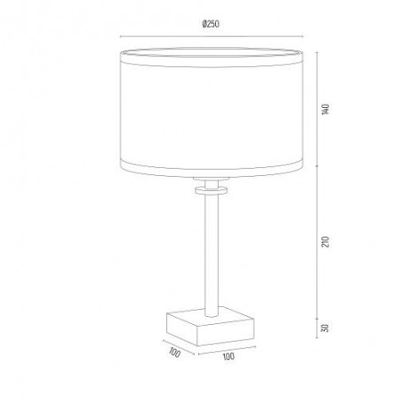 ABBANO 8029 lampa stołowa 1 pł. Argon