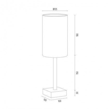 ABRUZZO 8030 lampa stołowa 1 pł. Argon