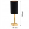 ABRUZZO 8031 lampa stołowa 1 pł. Argon